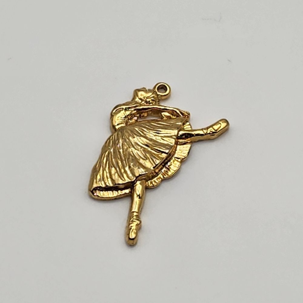 Vintage USPS Gold Tone Ballerina Charm - Picture 3 of 3